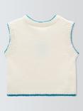 John Lewis Baby Knit Vest, Cream