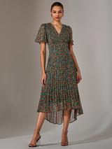 【PHASE EIGHT】Evelin Floral Frill Midi ワンピース PHASE EIGHT】Evelin Floral Frill Midi ワンピース (Phase