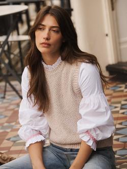 NRBY Morgan Moss Stitch Tank Top, Oatmeal