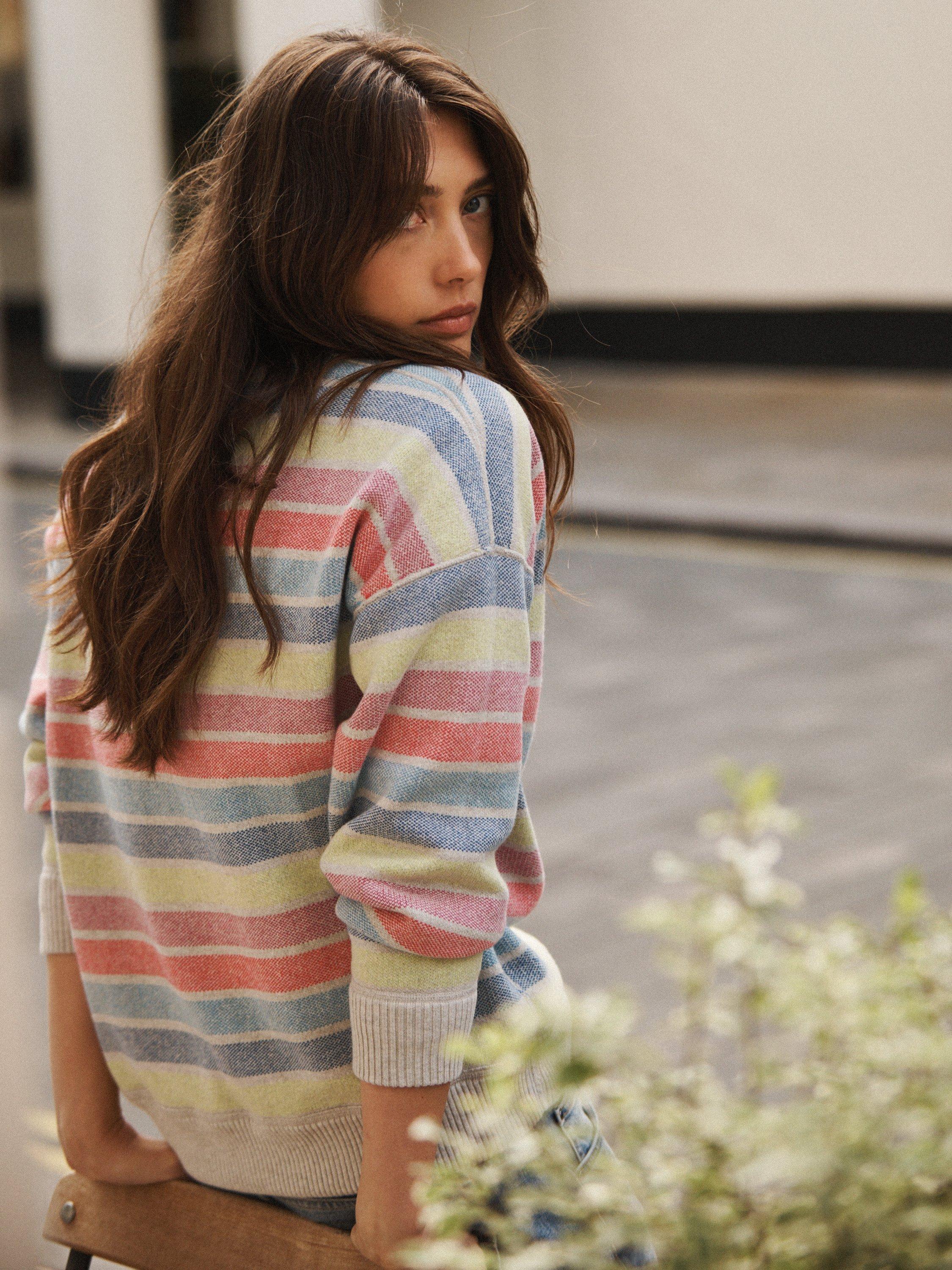 Product image 5 of 11, which shows NRBY JoJo Reversible Jumper, Multi, One Size