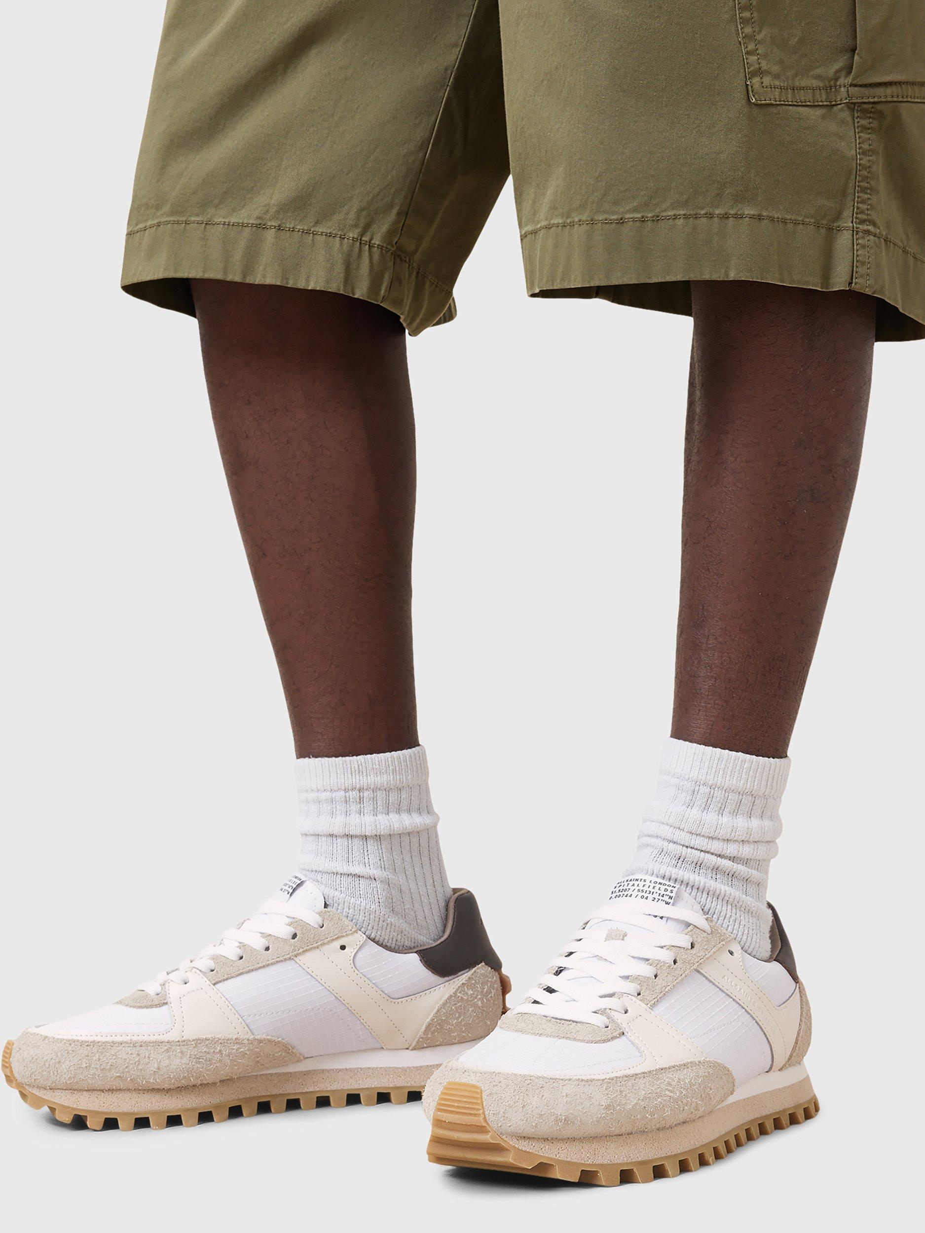 Product image 2 of 6, which shows AllSaints Viggo Low Top Runner Trainers, Chalk White, EU41