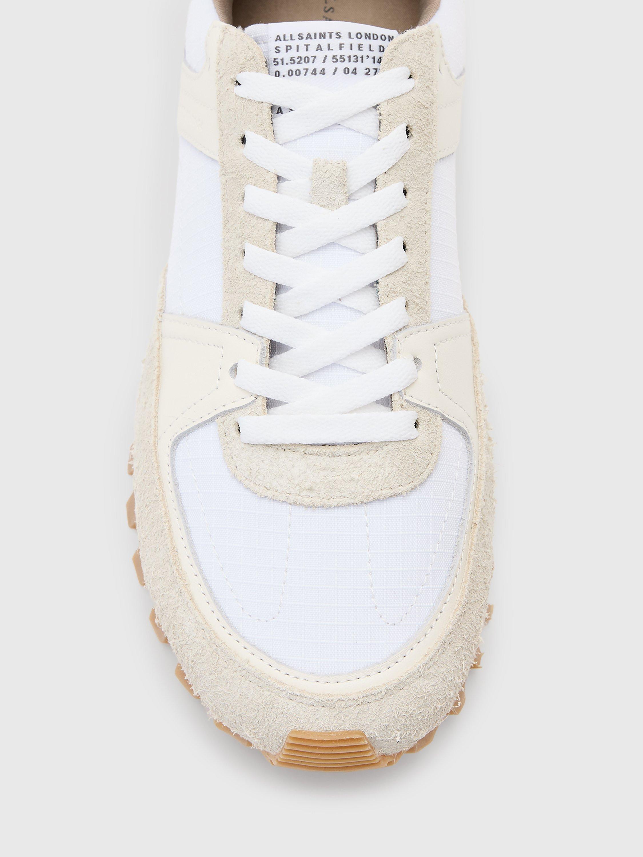 Product image 3 of 6, which shows AllSaints Viggo Low Top Runner Trainers, Chalk White, EU41