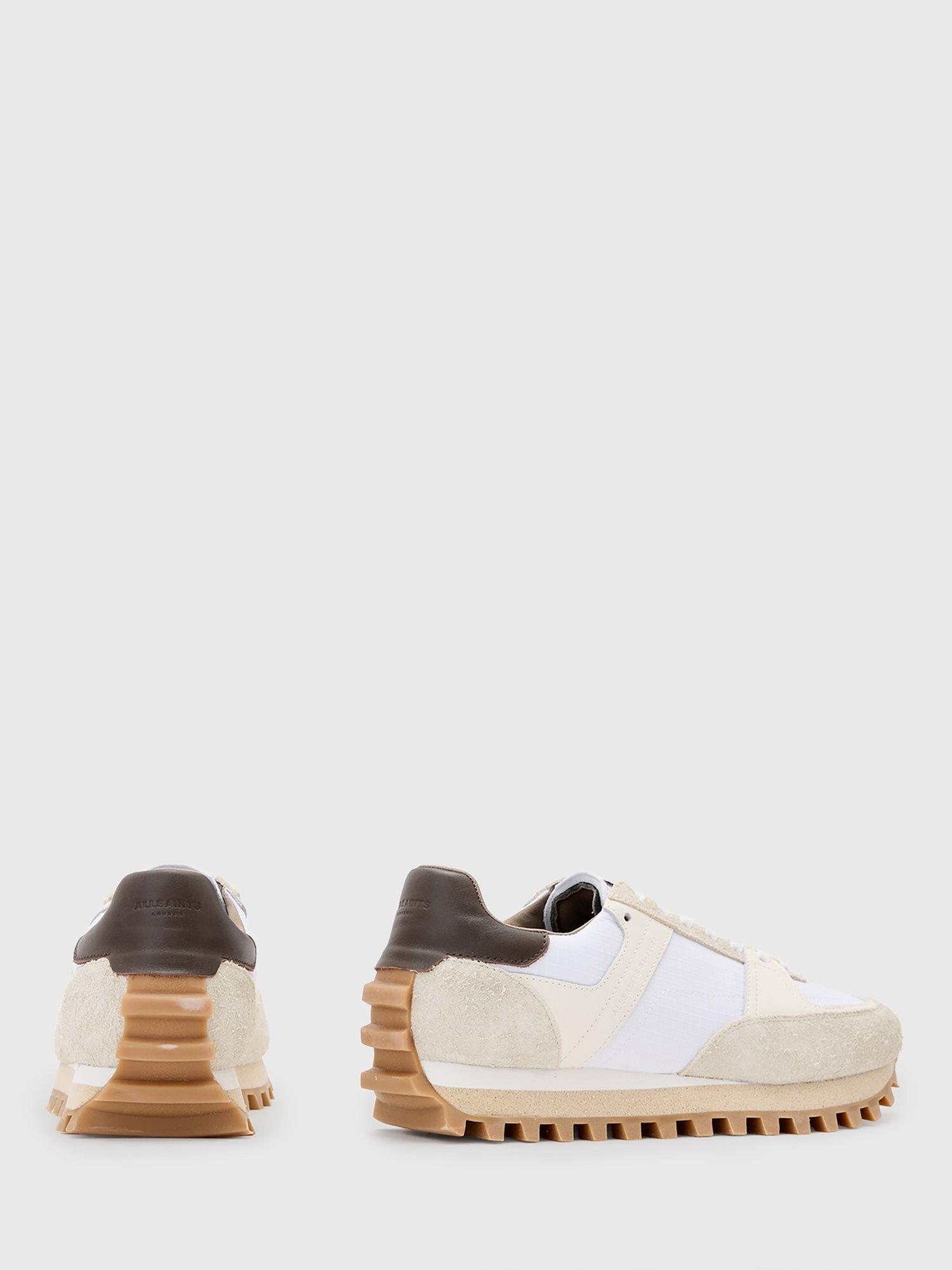 Product image 6 of 6, which shows AllSaints Viggo Low Top Runner Trainers, Chalk White, EU41