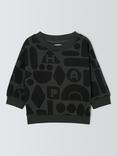 John Lewis Baby Shape Sweatshirt, Charcoal