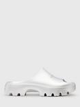 AllSaints Eclipse Metallic Sliders, Silver