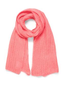 Part Two Resha Textured Knit Scarf, Flamingo Plume - view 2, Flamingo Plume