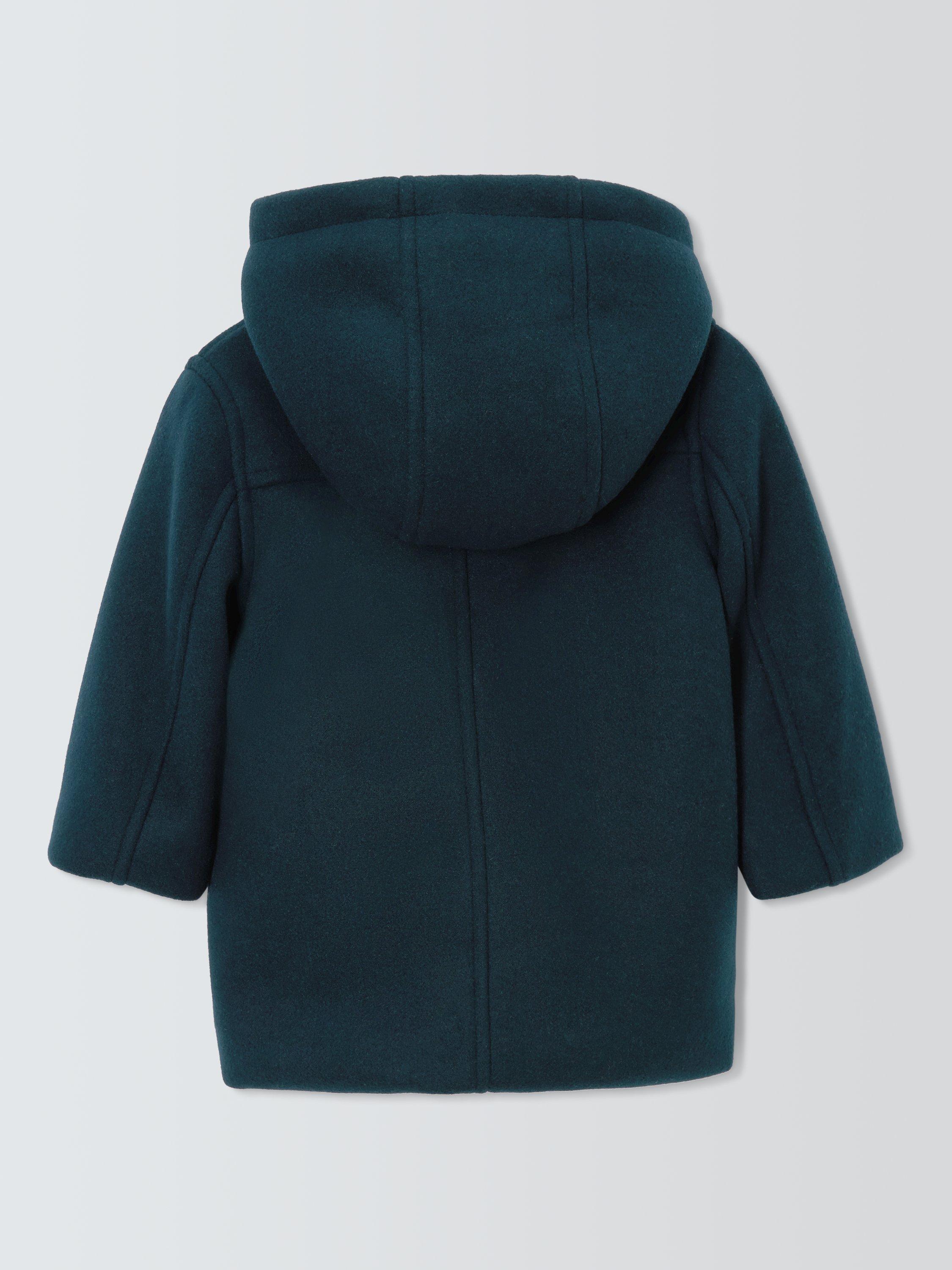 Product image 2 of 3, which shows John Lewis Baby Duffle Coat, Blue, 3-6 months