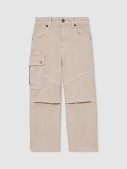 Reiss Kids' Ocean Pocket Jeans, Camel, Camel