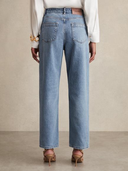 Reiss Selin Mid Rise Jeans, Light Blue