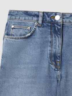 Reiss Petite Selin Mid Rise Jeans - view 2, Light Blue