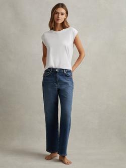 Reiss Selin Mid Rise Jeans, Mid Blue