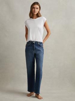 Reiss Petite Selin Mid Rise Jeans - view 2, Mid Blue