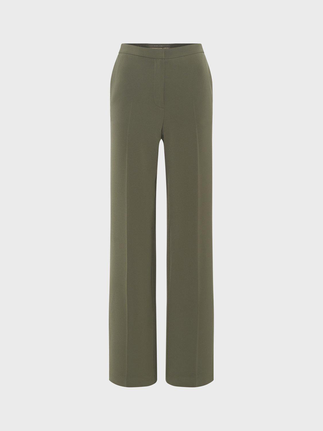 Product image 1 of 2, which shows Gerard Darel Luce Tailored Trousers, Khaki Green, 6