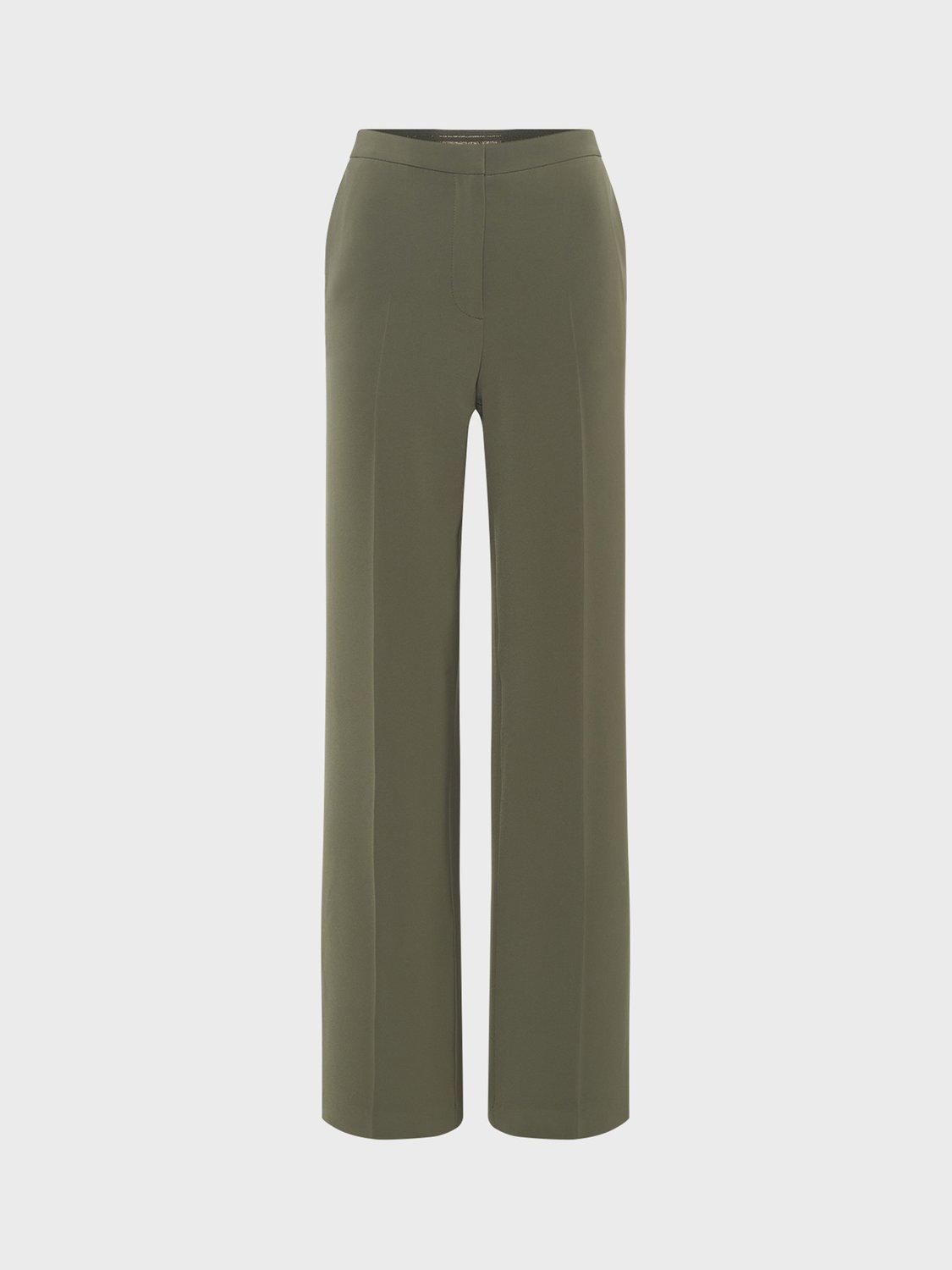 Product image 2 of 2, which shows Gerard Darel Luce Tailored Trousers, Khaki Green, 6