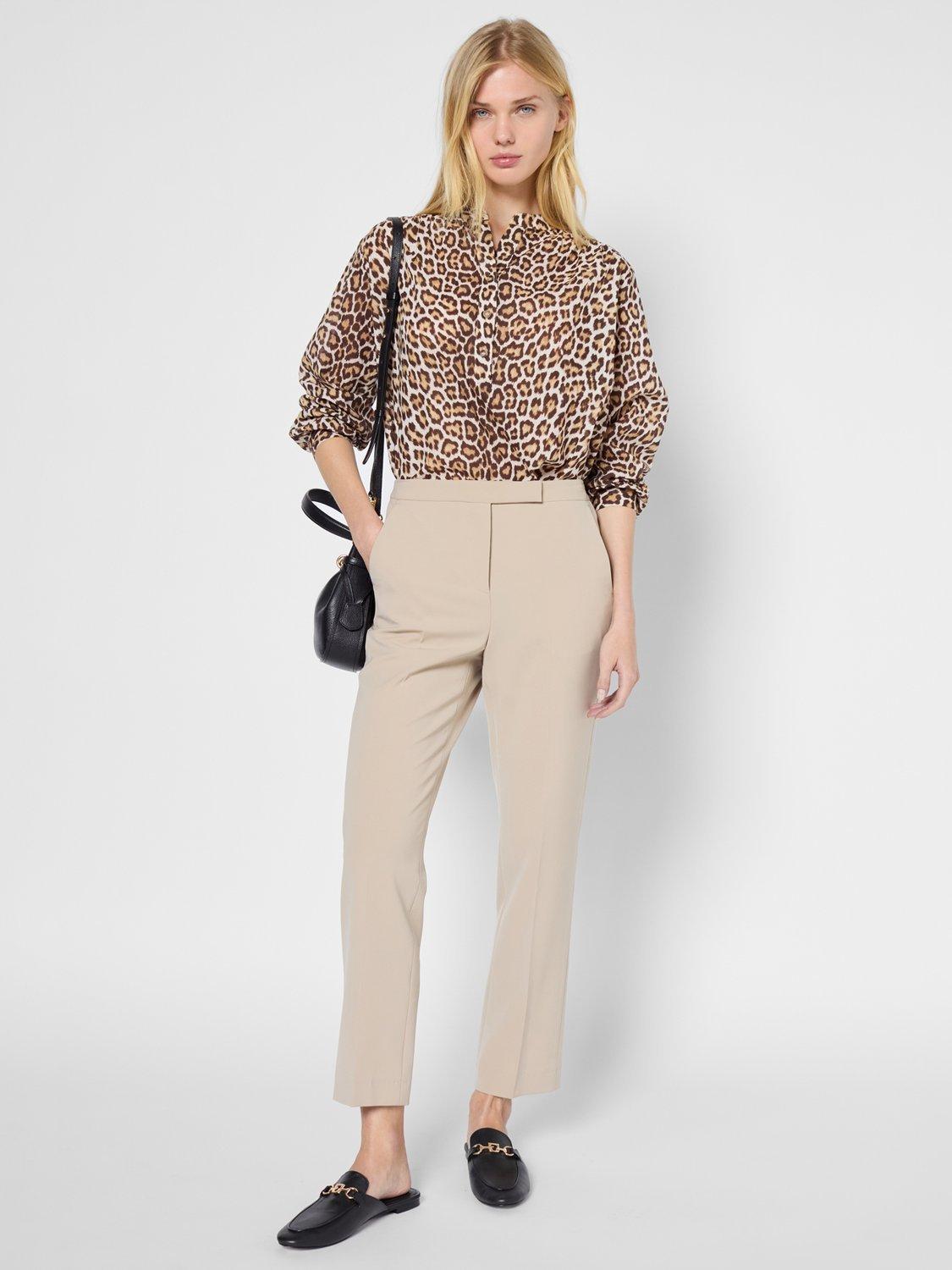 Product image 1 of 5, which shows Gerard Darel Liana Tailored Trousers, Beige, 10