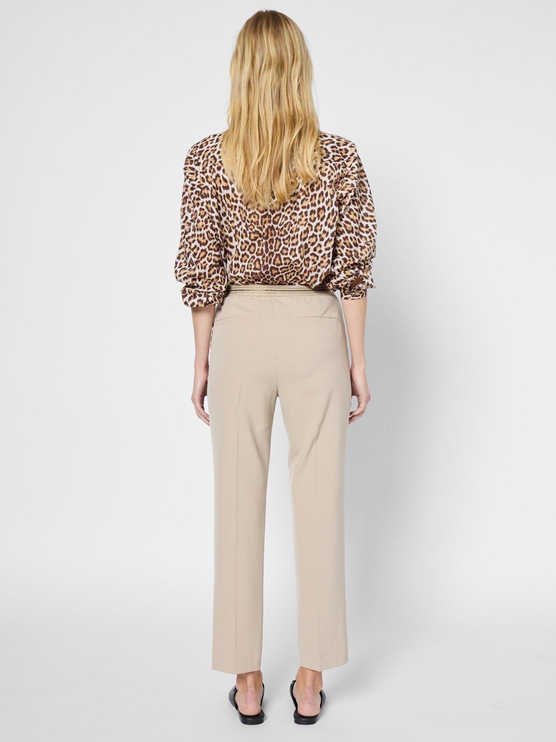 Product image 3 of 5, which shows Gerard Darel Liana Tailored Trousers, Beige, 10