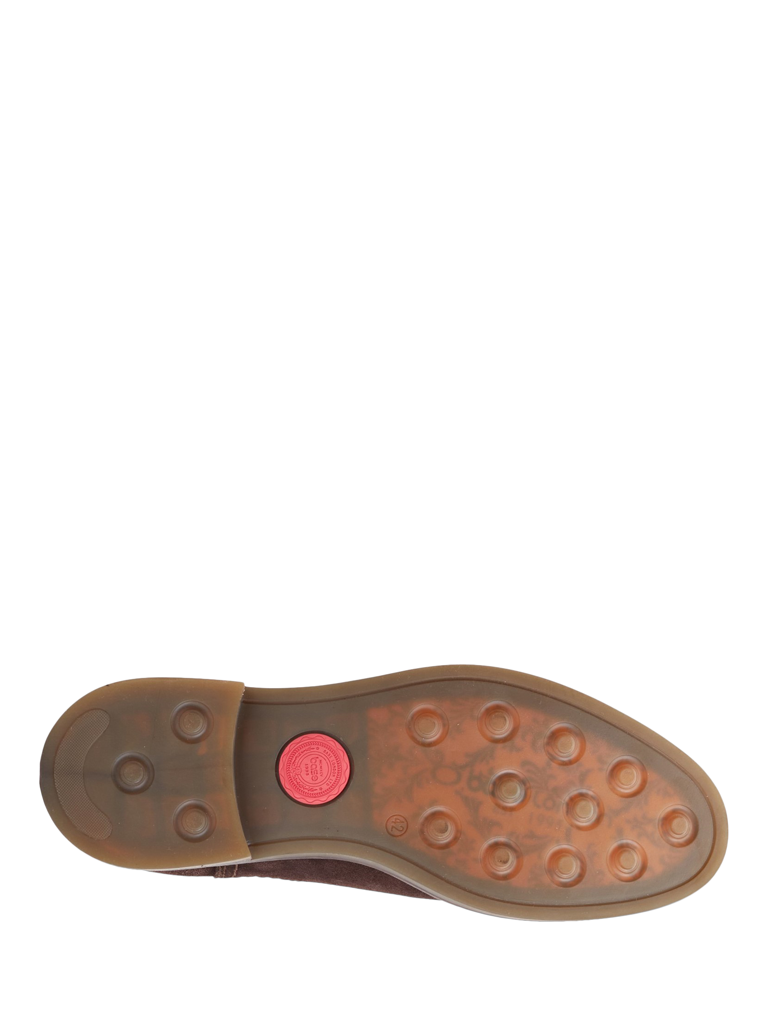 Product image 4 of 5, which shows Base London Portland Suede Chelsea Boots, Brown, 7