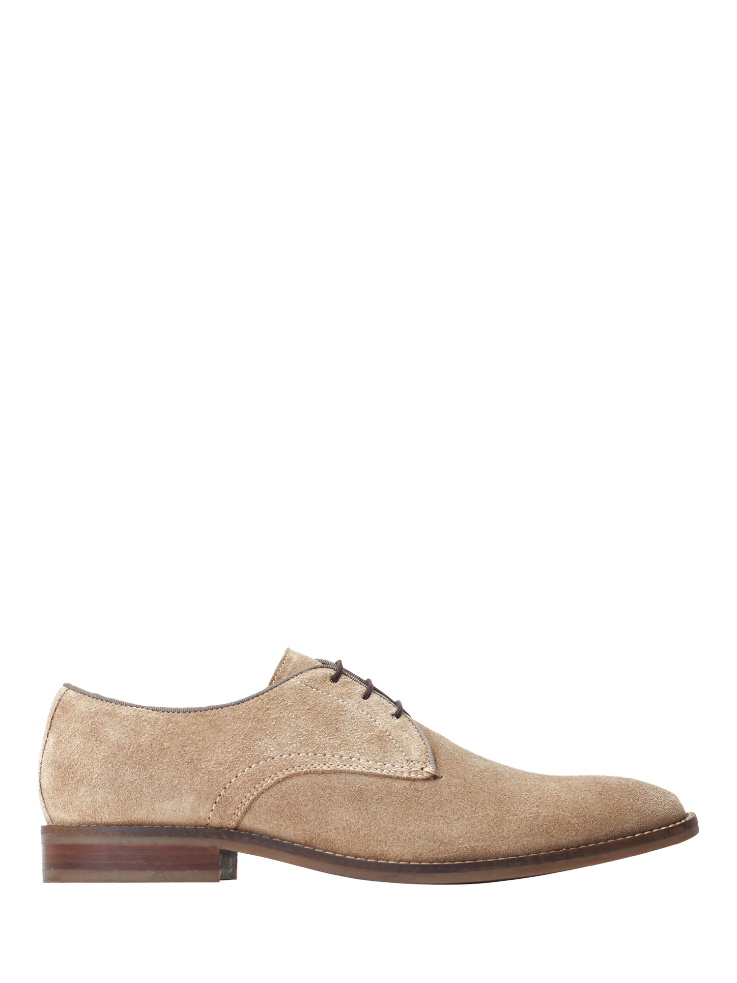 Product image 1 of 5, which shows Base London Bronte Suede Derby Shoes, Camel, 8
