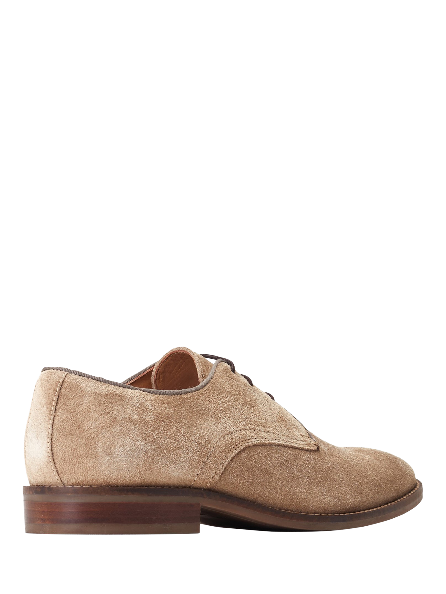 Product image 3 of 5, which shows Base London Bronte Suede Derby Shoes, Camel, 8