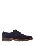 Base London Mawley Suede Derby Shoes, Navy
