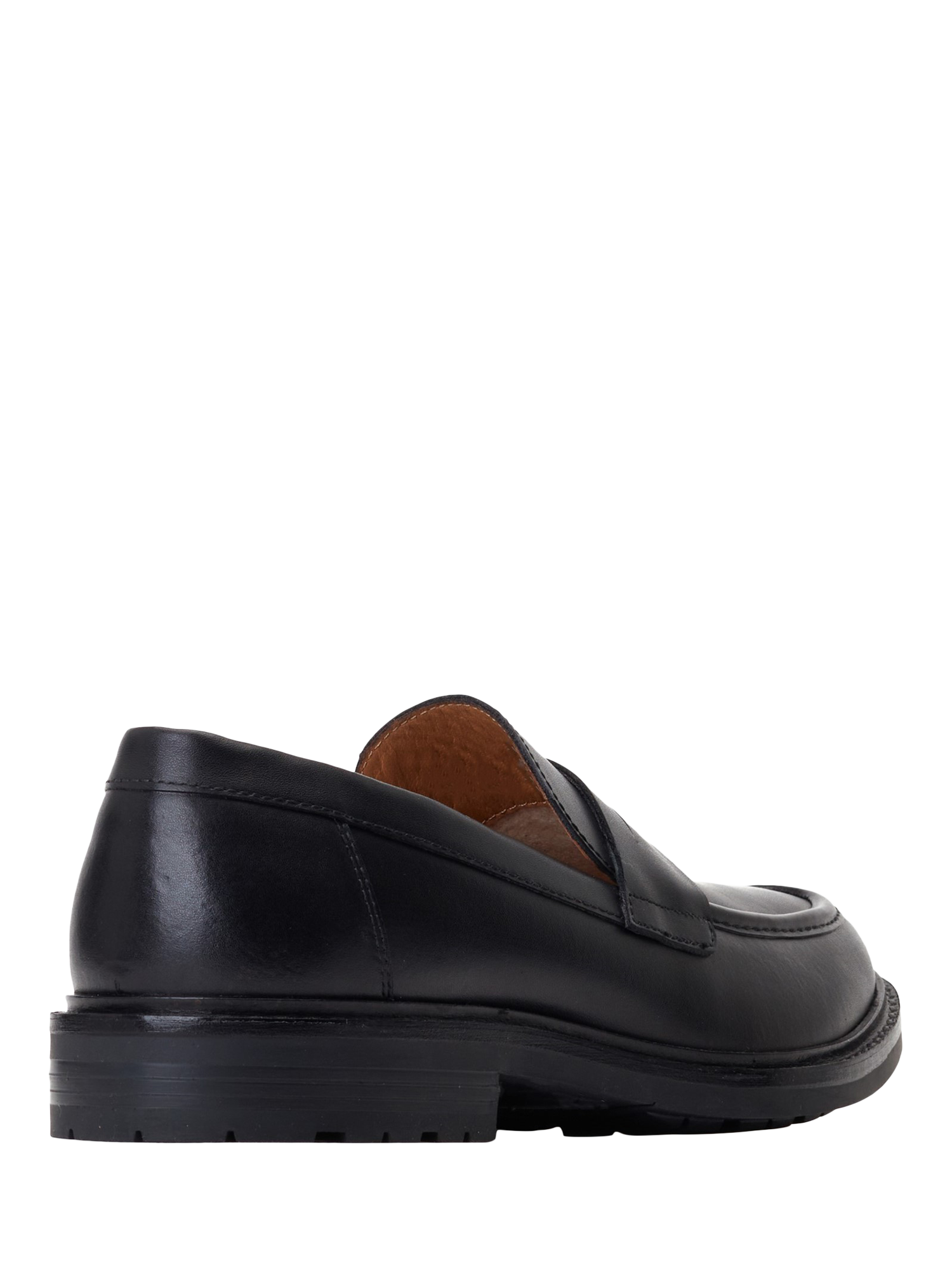 Product image 3 of 5, which shows Base London Ivey Leather Loafers, Black, 7