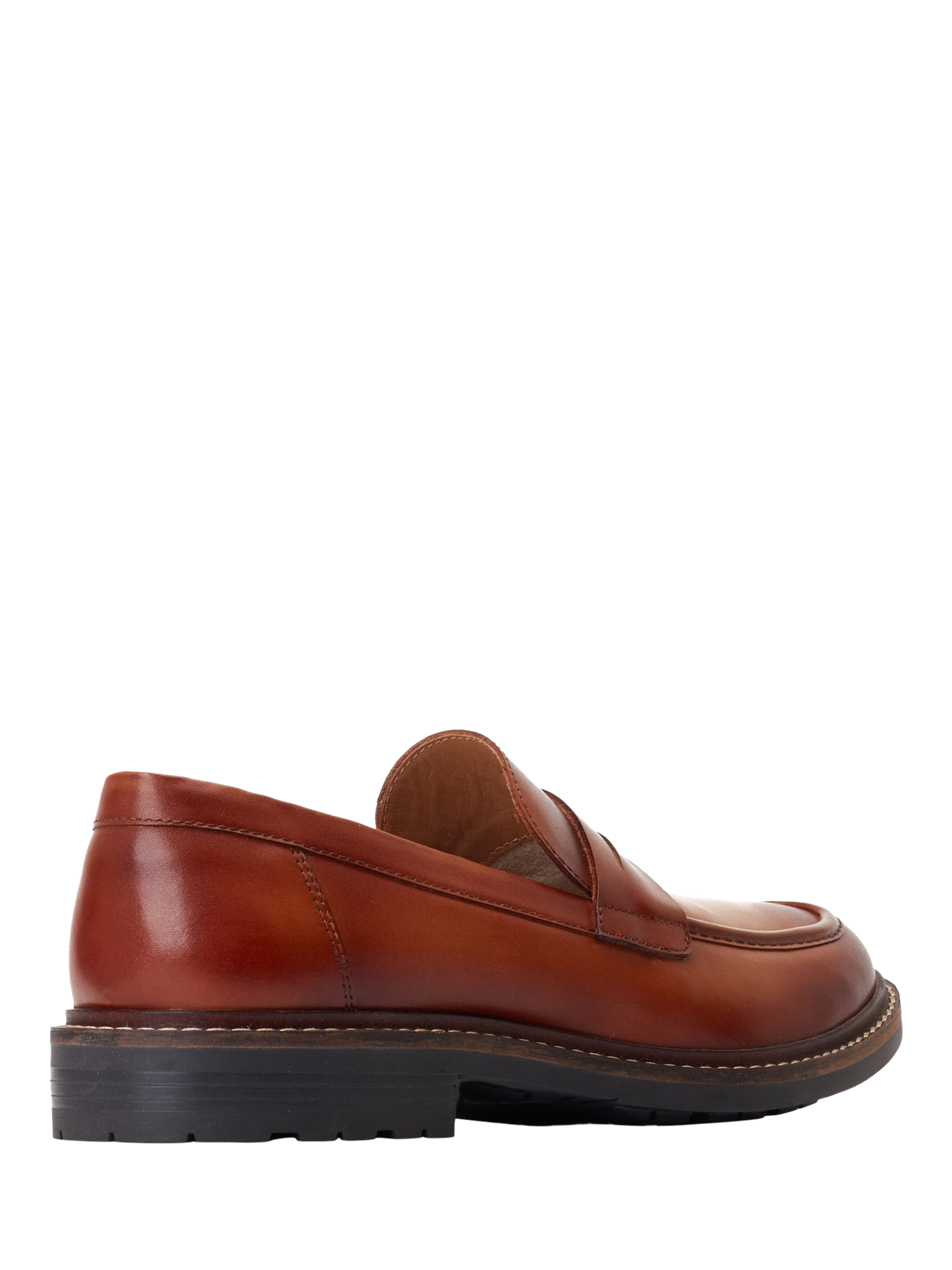 Product image 3 of 5, which shows Base London Ivey Leather Loafers, Tan, 7