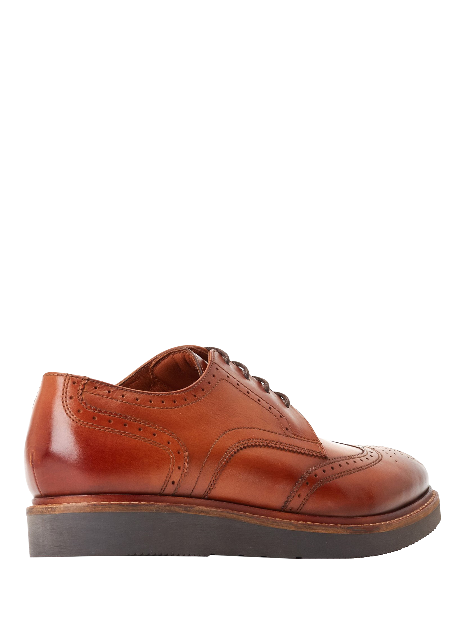 Product image 3 of 5, which shows Base London Joe Leather Brogues, Burnt Tan, 7