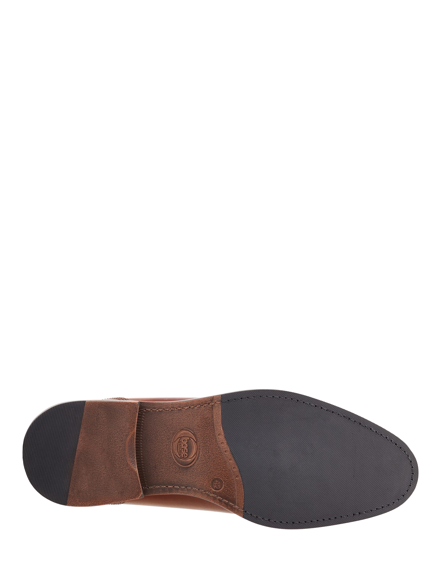 Product image 4 of 5, which shows Base London Magnus Leather Toe-Cap Derby Shoes, Brown, 7