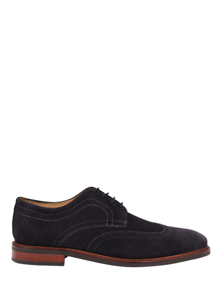 Jones Bootmaker Longwood Suede Brogues, Navy