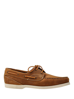 Jones Bootmaker Parsons Leather Boat Shoes, Tan