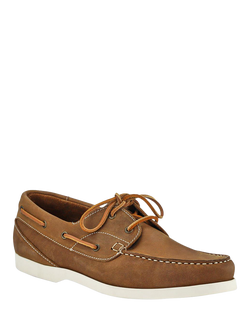 Jones Bootmaker Parsons Leather Boat Shoes - view 2, Tan