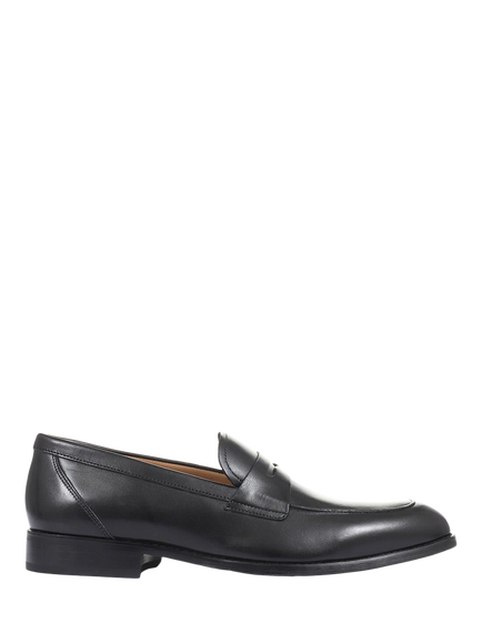 Jones Bootmaker Russell Leather Penny Loafers, Black