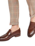 Jones Bootmaker Russell Leather Penny Loafers, Chestnut