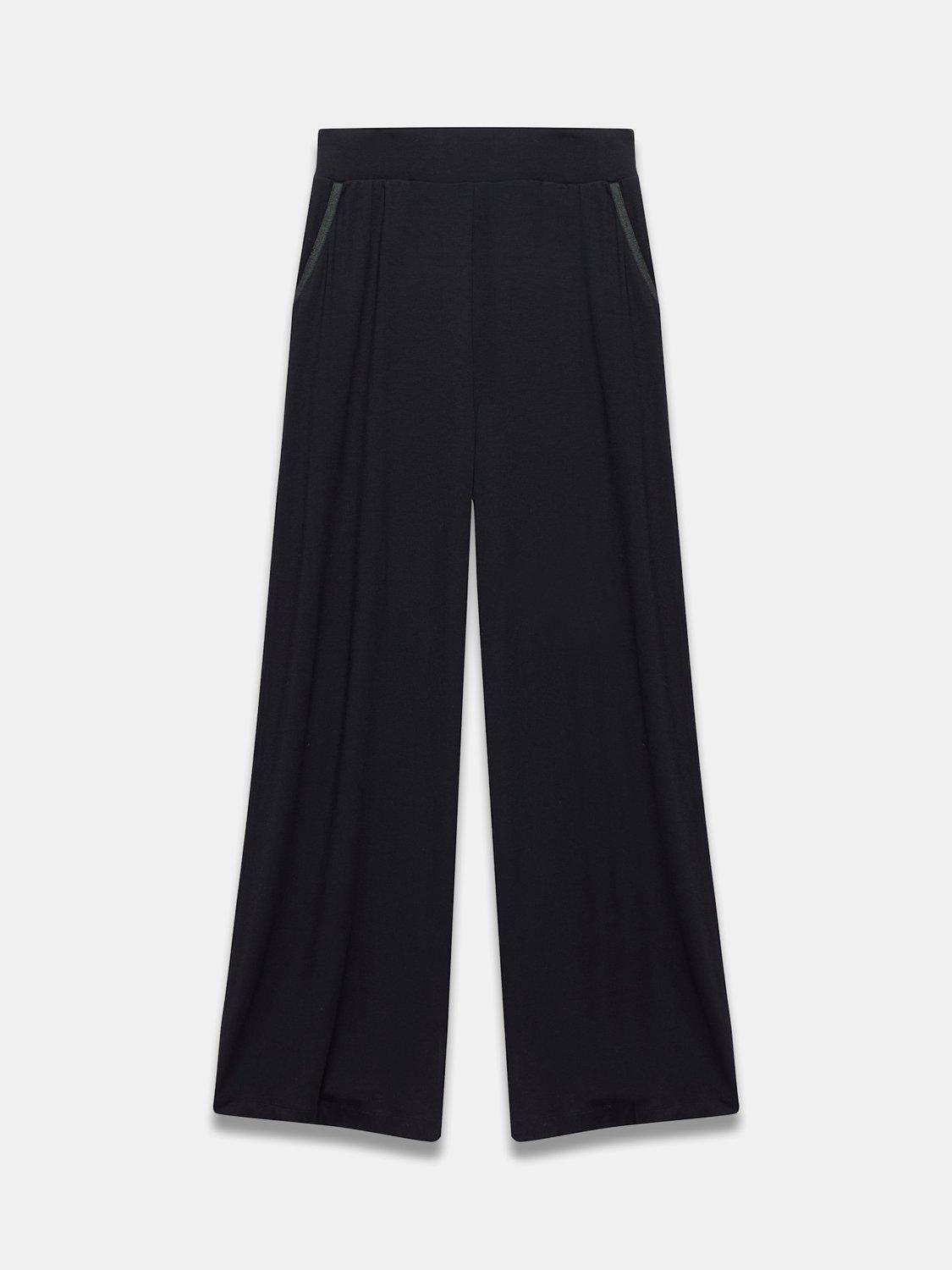 Product image 6 of 8, which shows Mint Velvet Palazzo Wide Leg Trousers, Black, L