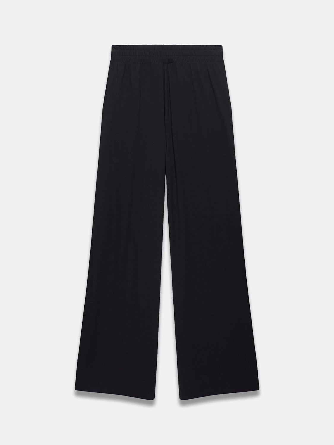 Product image 7 of 8, which shows Mint Velvet Palazzo Wide Leg Trousers, Black, L
