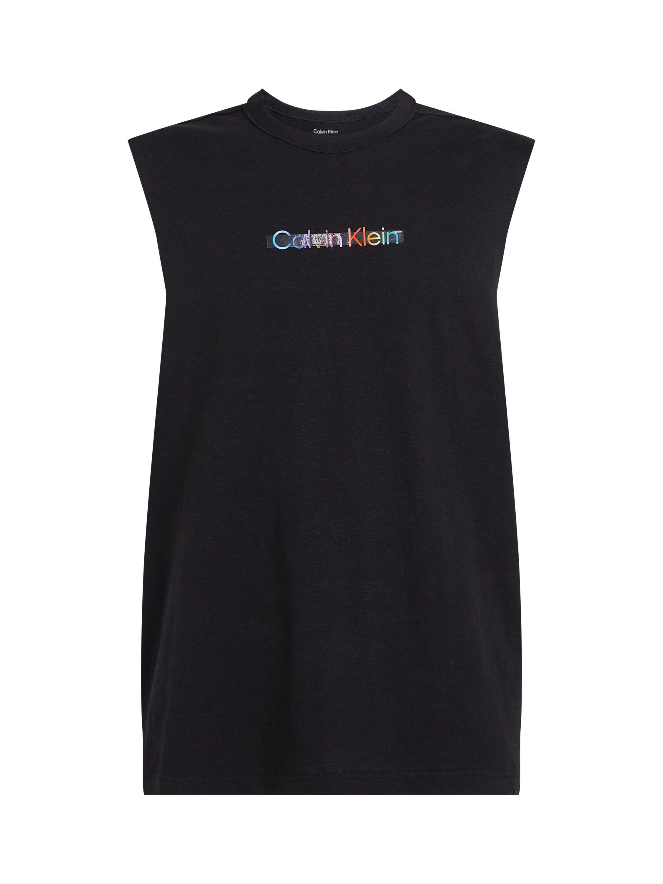 Product image 6 of 6, which shows Calvin Klein Pride Tank Pyjama Top, Black, M