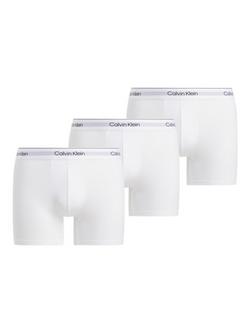 Calvin Klein Icon Cotton Stretch Boxer Briefs, Pack of 3, White