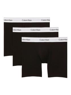 Calvin Klein Icon Stretch Cotton Boxer Briefs, Pack of 3, Black