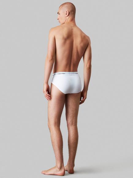 Calvin Klein Icon Cotton Stretch Briefs, Pack of 3, White - view 2, White