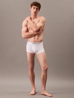 Calvin Klein Icon Cotton Stretch Low Rise Trunks, Pack of 3, White - view 2, White