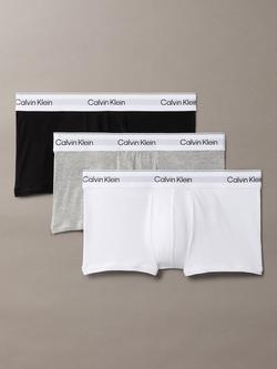 Calvin Klein Icon Cotton Stretch Low Rise Trunks, Pack of 3, Multi, Multi
