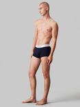 Calvin Klein Icon Low Rise Stretch Trunks, Pack of 3, Shoreline, Gr Heathe