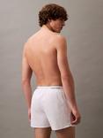 Calvin Klein Icon Cotton Stretch Slim Boxers, Pack of 3, Black/White/Grey