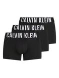 Calvin Klein Intense Power Waistband Trunks, Pack of 3, Black/Misty Grey