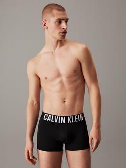 Calvin Klein Intense Power Waistband Trunks, Pack of 3, Black/Misty Grey - view 2, Black/Misty Grey
