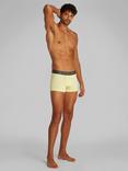 Calvin Klein Micro Stretch Boxer Shorts, Pack of 3, Pale Yellow/Stratosphere