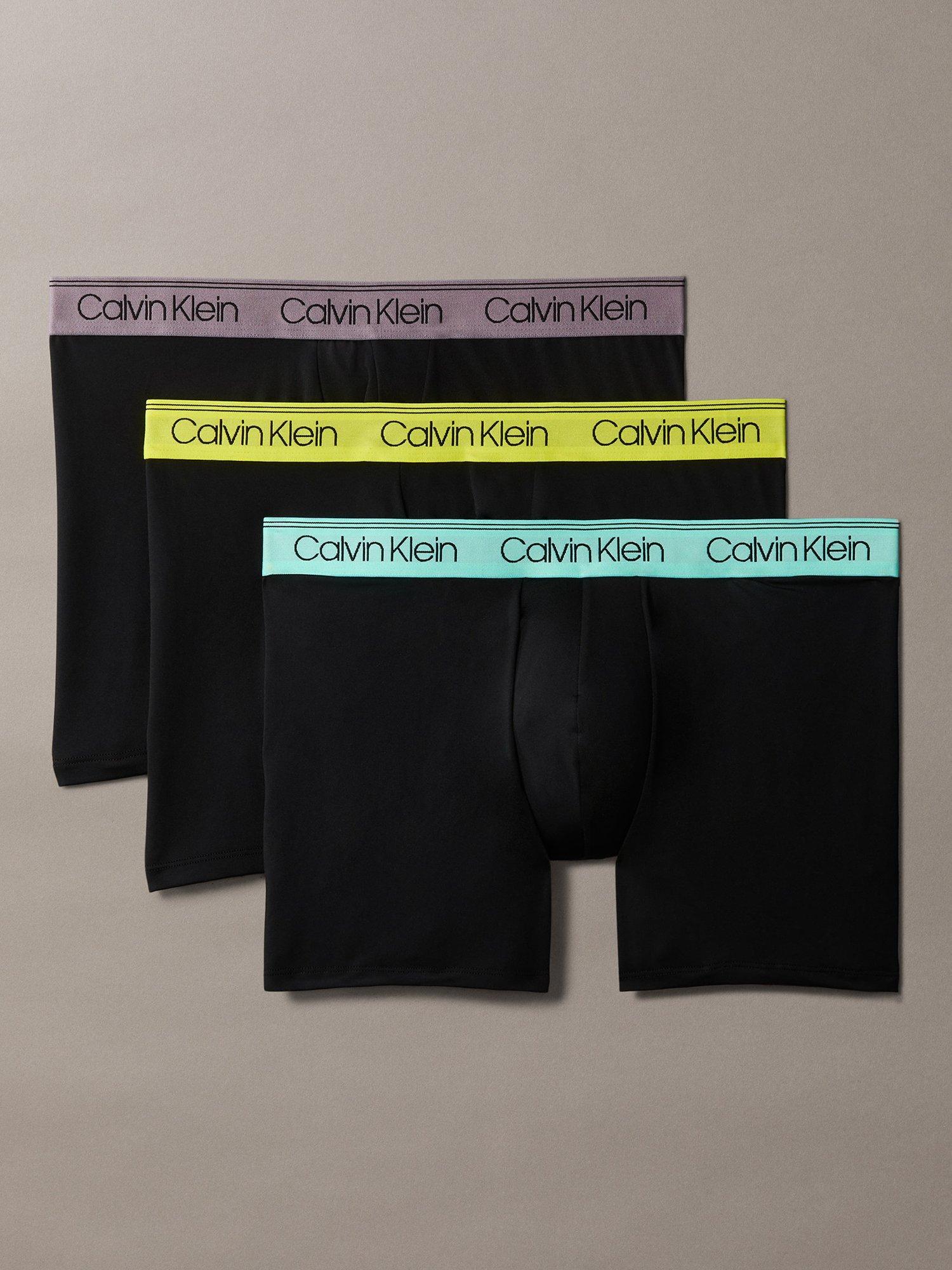 Calvin Klein Micro Stretch Boxer Briefs, Pack of 3, Black/Multi