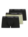 Calvin Klein Micro Stretch Low Rise Trunks, Pack of 3, Black/Beau/Mauve