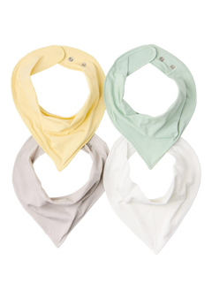 Lindex Baby Organic Cotton Dribble Bib, Pack of 4, Multi, One Size
