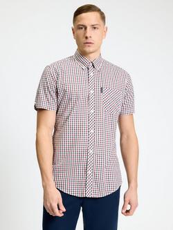 Ben Sherman House Check Regular Fit Cotton Shirt, Red